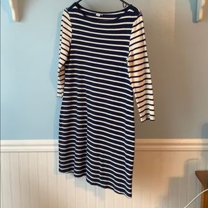 Navy/White Stripe long sleeve Dress Old Navy Small